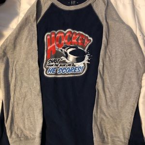 Gap Long Sleeve Hockey Tee Shirt